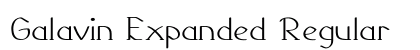 Galavin Expanded Regular font free download