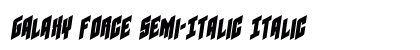 Galaxy Force Semi-Italic Italic font free download