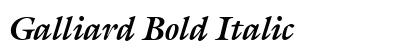 Galliard Bold Italic font free download