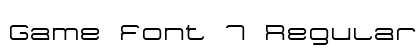 Game Font 7 Regular preview