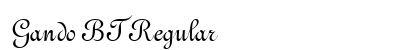 Gando BT Regular font free download
