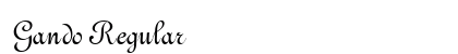 Gando Regular font free download