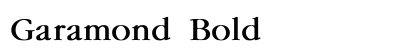Garamond Bold font free download