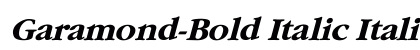 Garamond-Bold Italic Italic font free download