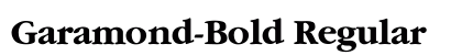 Garamond-Bold Regular font free download