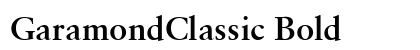 GaramondClassic Bold font free download