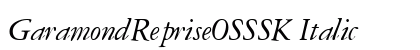 GaramondRepriseOSSSK Italic font free download