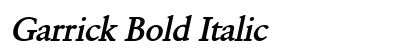 Garrick Bold Italic Preview