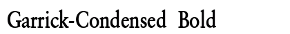 Garrick-Condensed Bold font free download