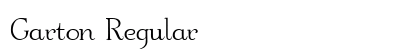 Garton Regular Font Garton Regular Font Preview