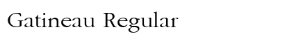 Gatineau Regular Preview