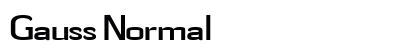 Gauss Normal font free download