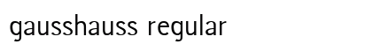 gausshauss regular preview