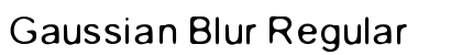 Gaussian Blur Regular font free download