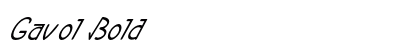 Gavol Bold font free download