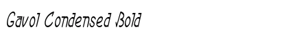 Gavol Condensed Bold font free download