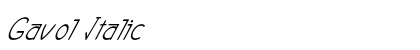 Gavol Italic font free download