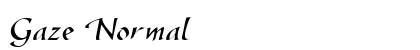 Gaze Normal font free download