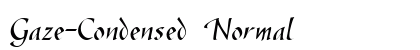 Gaze-Condensed Normal font free download