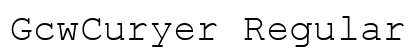 GcwCuryer Regular font free download