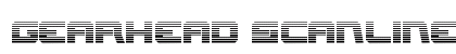 Gearhead Scanlines Regular Font Preview