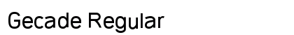 Gecade Regular preview