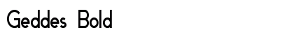 Geddes Bold Preview