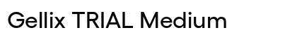 Gellix TRIAL Medium font free download