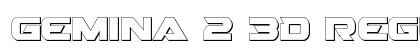 Gemina 2 3D Regular font free download