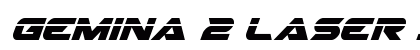 Gemina 2 Laser Italic Italic font free download
