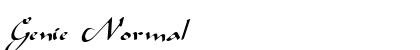 Genie Normal font free download