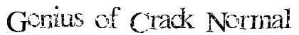 Genius of Crack Normal Font Preview