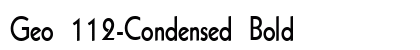 Geo 112-Condensed Bold Preview