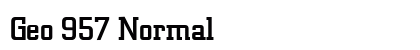 Geo 957 Normal Preview