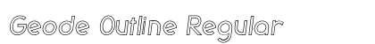 Geode Outline Regular font free download