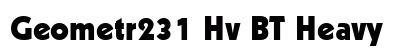 Geometr231 Hv BT Heavy font free download
