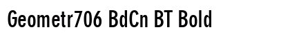 Geometr706 BdCn BT Bold font free download
