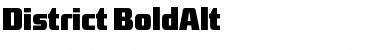 District-BoldAlt Regular Font