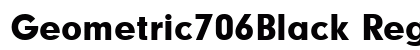 Geometric706Black Regular font free download