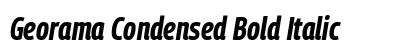 Georama Condensed Bold Italic font free download