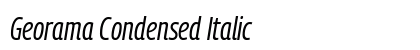 Georama Condensed Italic font free download