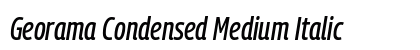 Georama Condensed Medium Italic font free download