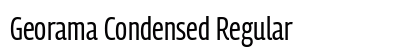 Georama Condensed Regular Preview
