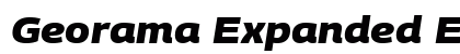 Georama Expanded ExtraBold Italic font free download