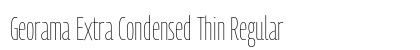 Georama Extra Condensed Thin Regular Preview