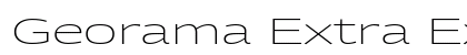 Georama Extra Expanded ExtraLight Regular font free download