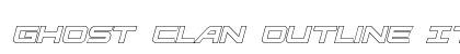 Ghost Clan Outline Italic Italic font free download