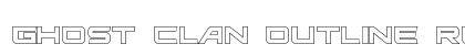 Ghost Clan Outline Regular font free download