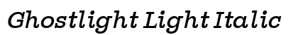 Ghostlight Light Italic Preview
