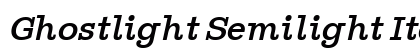 Ghostlight Semilight Italic Preview